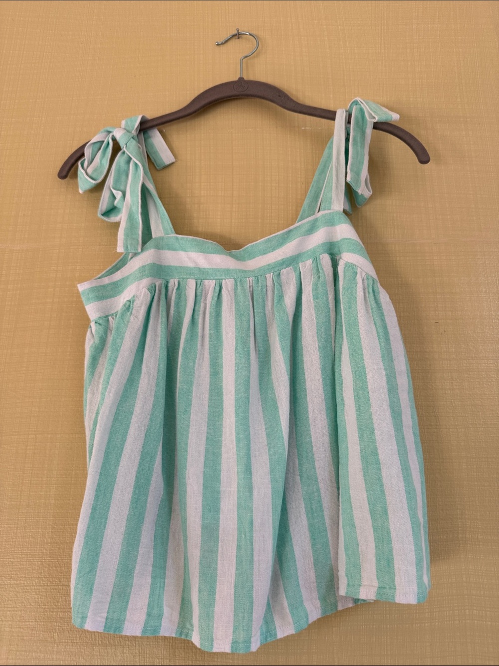 Stoney Clover Lane x Target Striped Tie-Waist Tank in Mint & White